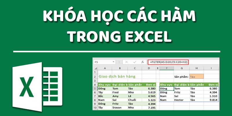 Khóa học các hàm trong Excel